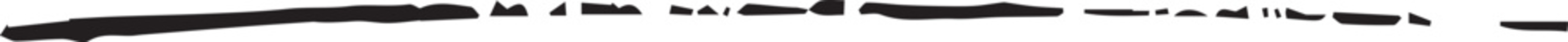 Stylized Row of Irregular Shapes