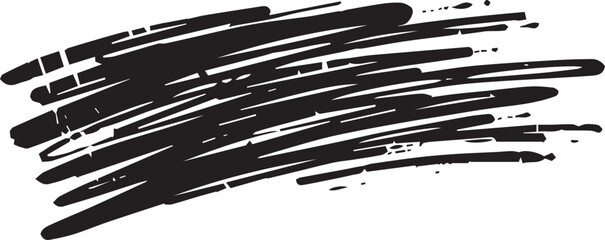 Abstract Black and White Brush Stroke