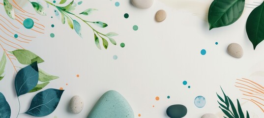 Modern Wellness Workshop Flyer Design with Calming Nature Imagery for Event Promotion