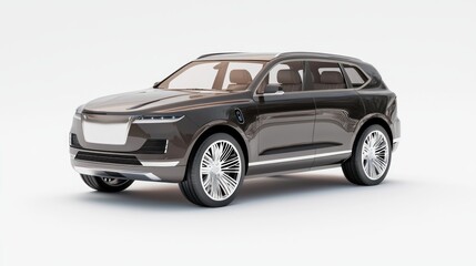 Futuristic Luxury Electric SUV Concept Car with Spacious Interior and Elegant Design | 3D Render Illustration