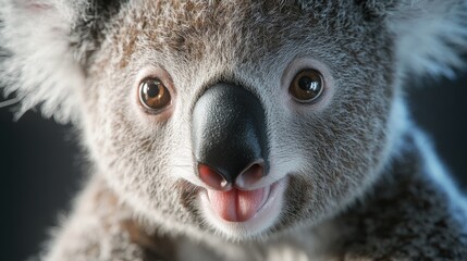 Obraz premium Koala, making a funny face, tongue out, generative ai