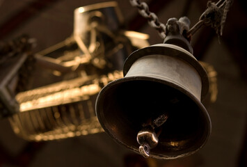 The bell inside Hindu temple, Varanasi, India