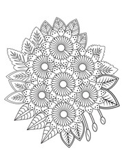 Flowers Coloring Pages For Adules