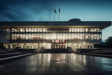 modern day government building, government building modern architecture
