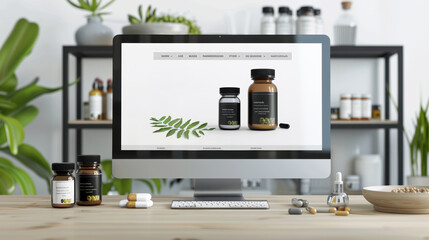 Modern Product Page Design for Natural Supplement Line with High-Quality Images and Seamless Checkout