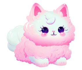 Naklejka premium PNG Cute cat animal representation creativity.