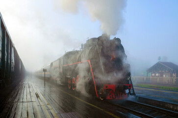  A Soviet steam locomotive of the 