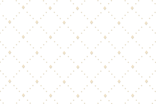 木目柄のダイヤの形からドット線が伸びるひし形の格子模様