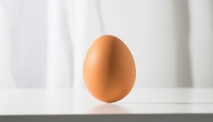 A farm fresh egg on a white background. AI Generated image