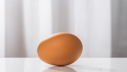 A farm fresh egg on a white background. AI Generated image