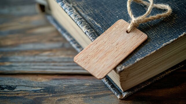 a handcrafted bookmark placed in a favorite book, symbolizing personalization and creativity