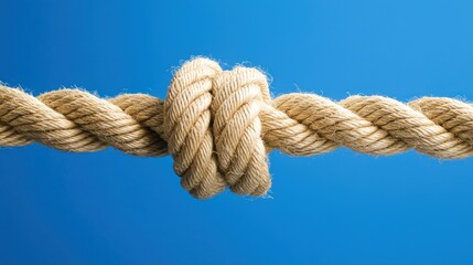 a rope binding objects together, representing unity through constraint