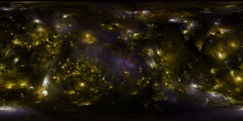 HDR Panoramic Texture of an Interstellar Nebula