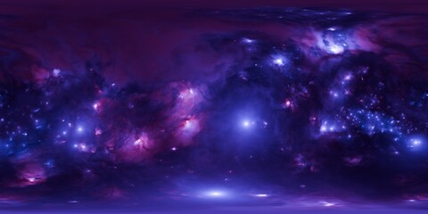 12K Nebula HDRi – Vibrant Sci-Fi Cosmic Atmosphere