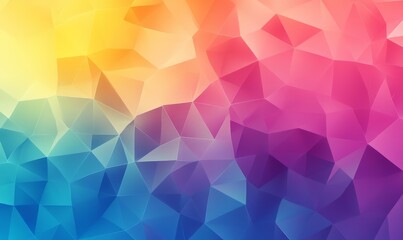 Obraz premium Bright gradient color geometric design