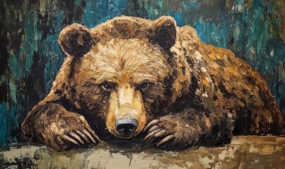 Obraz premium Brown big Bear