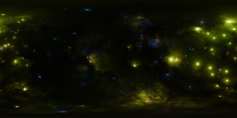 Naklejka premium Majestic HDRi Cosmos – Space Sci-Fi Environment