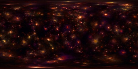 Naklejka premium Hyper-Realistic 12K HDRi Skybox of Space Nebula and Stars in 360 Panorama for Cinematic VFX and Game Assets
