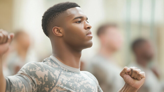 Soldiers participating in fitness challenges during a health and wellness day photo