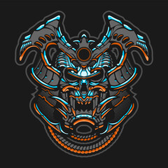 samurai skull