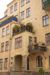 Obraz premium old houses in the old town