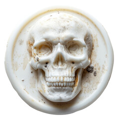 Naklejka premium PNG Seal Wax Stamp skull art representation accessories.