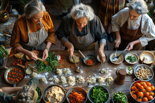 Seniors Take Traditional Cooking Class in Italy