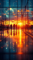 Quiet Moments at an Airport Departure Gate