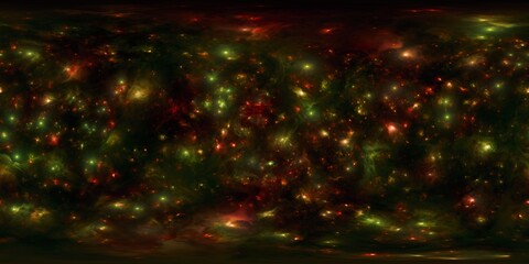 Naklejka premium 360-degree HDR Environment Map of Distant Stars