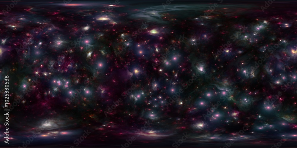 Canvas Prints hdri starry sky map for image-based lighting