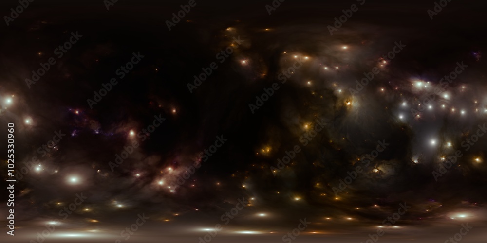 Canvas Prints 360-degree hdr image of a distant star system