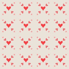 seamless pattern with hearts. Valentine’s Day 
