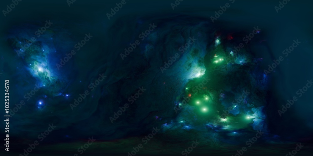 Wall mural hdr lighting texture for realistic galactic rendering