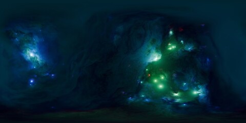 HDR Lighting Texture for Realistic Galactic Rendering