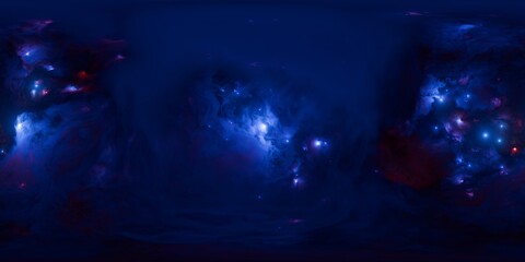 Deep Space 360-degree Environmental Map for 3D Scenes