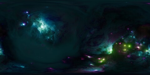 Colorful Nebula HDR Environment Map for 3D Lighting