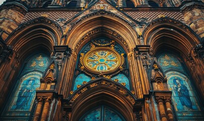 Fototapeta premium Ornate architecture of St Mary