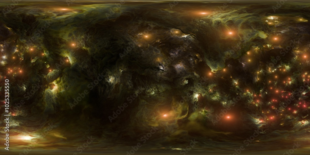 Canvas Prints 360-degree hdr image-based lighting map of the cosmos
