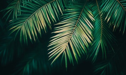 Palm leaf close up