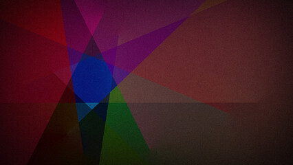 Moody abstract 4K geometric design featuring deep red, blue, green, and brown hues with a grainy texture. Perfect for backgrounds, banners, and artistic projects