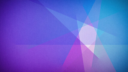 Soft abstract 4K geometric design featuring calming shades of blue, purple, and pink, with a grainy texture. Ideal for backgrounds, banners, and creative designs