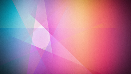 Fototapeta premium Vibrant abstract 4K background with a mix of soft pastel gradients and geometric shapes, combining pink, blue, and warm orange tones. Ideal for modern designs, banners, and wallpapers