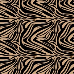 Small Zebra Pattern with Beige Background