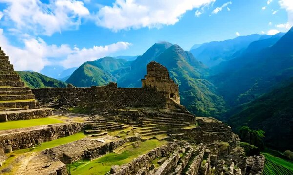 machu picchu country, ruins of the temple of heaven
