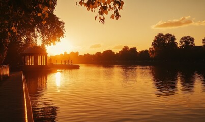 Golden Hour by the Serpentine