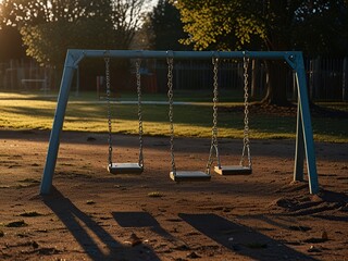 empty playground in the park