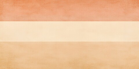 Horizontal stripes in soft peach, cream, and brown tones create a subtle, modern background.