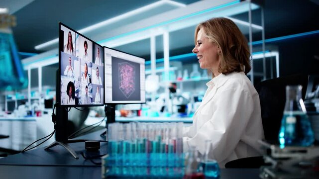 Doctor Team Meeting Video Conference Webinar