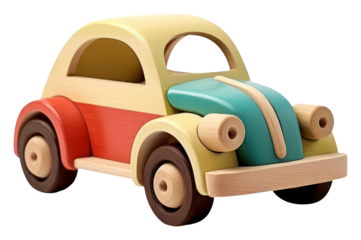 PNG Wooden toys car vehicle white background transportation.
