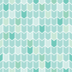 Cool Green Chevron Seamless Vector Repeat Pattern